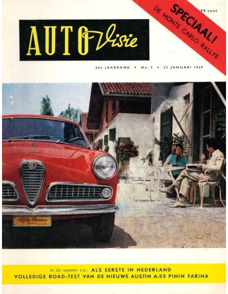 1959 AUTOVISIE MAGAZIN 2 NIEDERLÄNDISCH