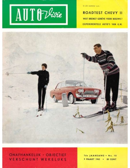 1962 AUTOVISIE MAGAZIN 10 NIEDERLÄNDISCH