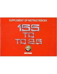 1993 ALFA ROMEO 155 TD & TD 2.5 INSTRUCTIEBOEKJE NEDERLANDS