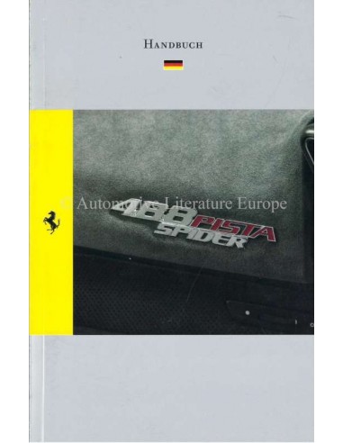2018 FERRARI 488 PISTA SPIDER REFERENCE GUIDE GERMAN 6164/18