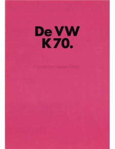 1972 VOLKSWAGEN K70 PROSPEKT NIEDERLÄNDISCH