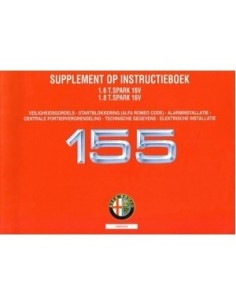 1996 ALFA ROMEO 155 1.6 & 1.8 TS 16V INSTRUCTIEBOEKJE NEDERLANDS
