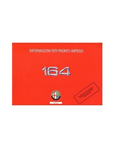 1993 ALFA ROMEO 164 INSTRUMENTEN INSTRUCTIEBOEKJE ITALIAANS