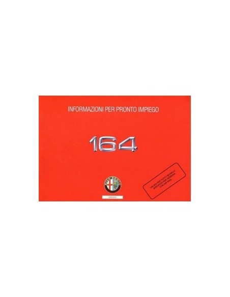 1993 ALFA ROMEO 164 INSTRUMENTEN INSTRUCTIEBOEKJE ITALIAANS