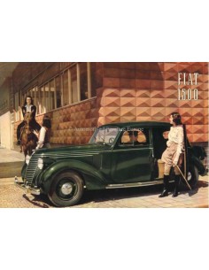 1939 FIAT 1500 BROCHURE DUTCH