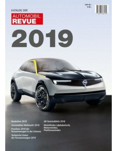 2019 AUTOMOBIl REVUE JAHRESKATALOG DEUTSCH