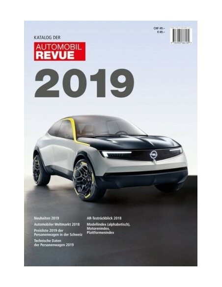 2019 AUTOMOBIl REVUE JAHRESKATALOG DEUTSCH