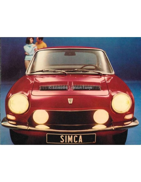 1968 SIMCA 1200 S COUPE BROCHURE DUTCH