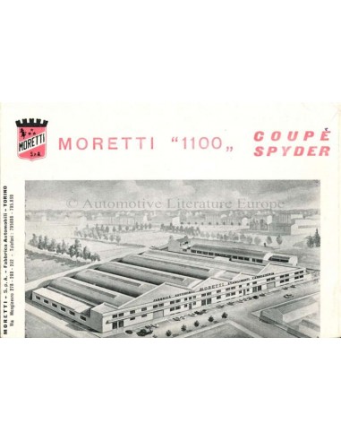 1962 MORETTI 1100 PROSPEKT ITALIENISCH