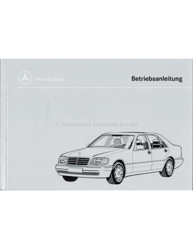 1995 MERCEDES BENZ S CLASS OWNERS MANUAL HANDBOOK GERMAN