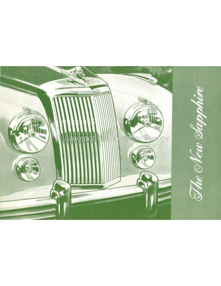 1953 ARMSTRONG SIDDELEY SAPPHIRE BROCHURE ENGLISH