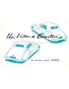 1954 ARMSTRONG SIDDELEY SAPPHIRE BROCHURE FRANS
