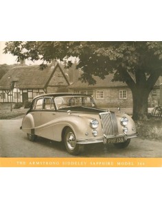 1957 ARMSTRONG SIDDELEY SAPPHIRE 346 BROCHURE ENGELS