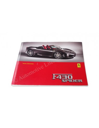 2005 FERRARI F430 SPIDER INSTRUCTIEBOEKJE FRANS