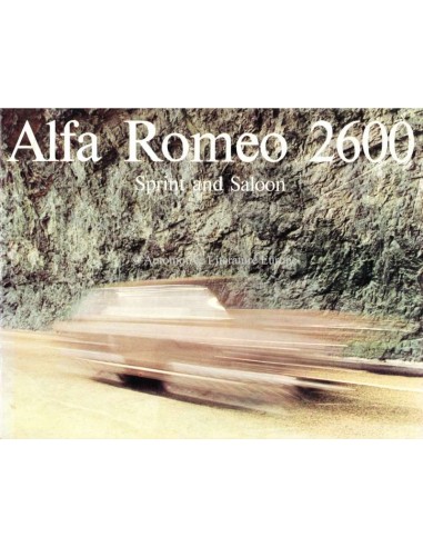 1965 ALFA ROMEO 2600 SPRINT & SALOON BROCHURE ENGLISH