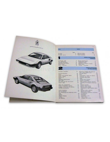 1988 FERRARI 3.2 MONDIAL INSTRUCTIEBOEKJE 517/88