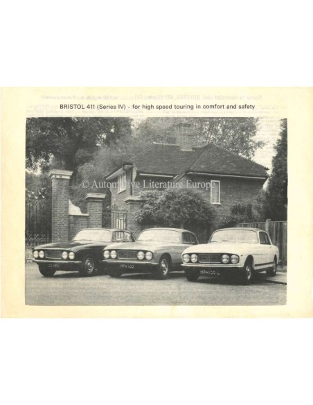 1974 BRISTOL 411 PROSPEKT ENGLISCH