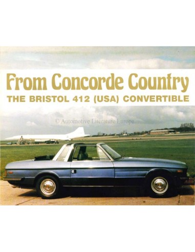 1978 BRISTOL 412 (USA) CONVERTIBLE BROCHURE ENGELS