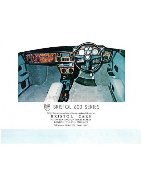 1976 BRISTOL 600 SERIES PROSPEKT ENGLISCH