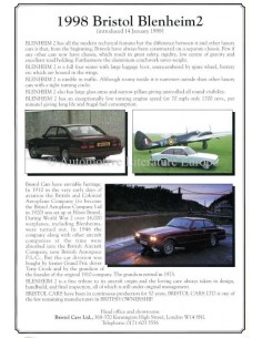1998 BRISTOL BLENHEIM 2 PROSPEKT ENGLISCH
