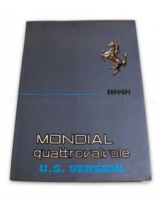 1984 FERRARI MONDIAL QUATTROVALVOLE INSTRUCTIEBOEKJE USA 308/84