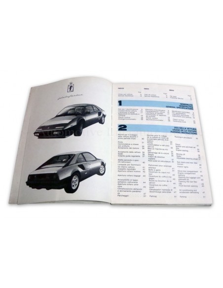 1984 FERRARI MONDIAL QUATTROVALVOLE INSTRUCTIEBOEKJE USA 308/84