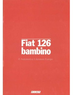 1982 FIAT 126 BAMBINO PROSPEKT DEUTSCH