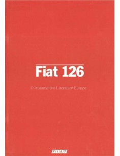 1982 FIAT 126 BROCHURE ITALIAANS