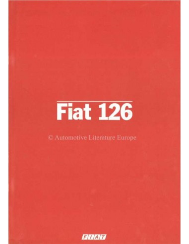 1982 FIAT 126 BROCHURE ITALIAANS