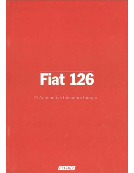 1982 FIAT 126 BROCHURE ITALIAN