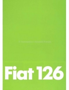 1979 FIAT 126 BROCHURE GERMAN