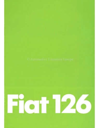 1979 FIAT 126 BROCHURE GERMAN