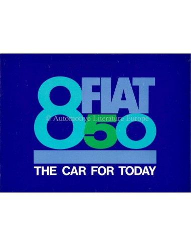 1964 FIAT 850 PROSPEKT ENGLISCH
