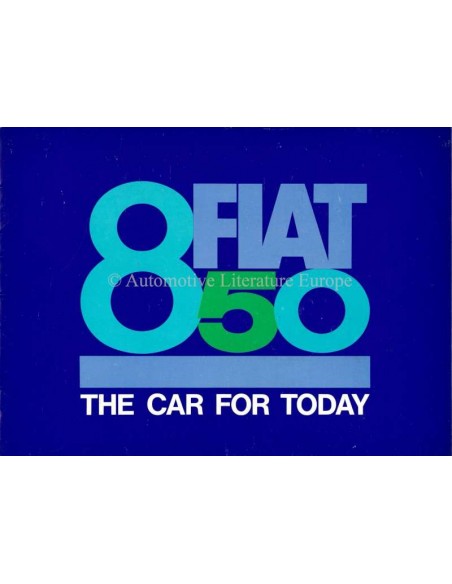 1964 FIAT 850 PROSPEKT ENGLISCH