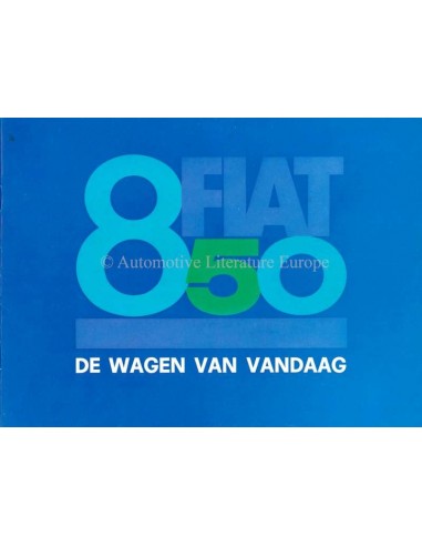 1964 FIAT 850 BROCHURE NEDERLANDS