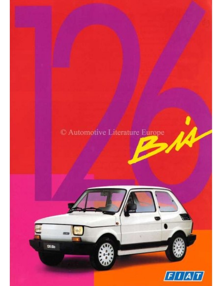 1988 FIAT 126 BIS BROCHURE FRENCH