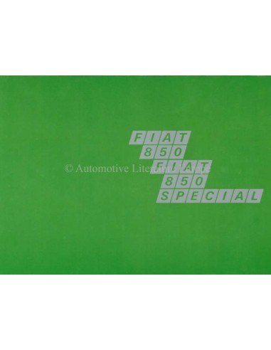 1967 FIAT 850 / SPECIAL BROCHURE DUTCH