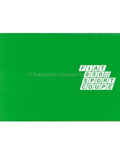 1969 FIAT 850 SPORT COUPÉ BROCHURE DUTCH