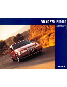 1999 VOLVO S70 DATENBLATT NIEDERLÄNDISCH