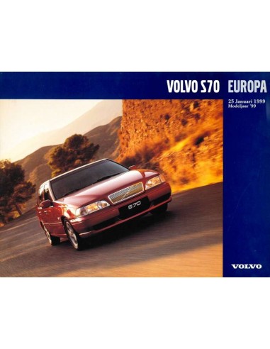 1999 VOLVO S70 DATENBLATT NIEDERLÄNDISCH