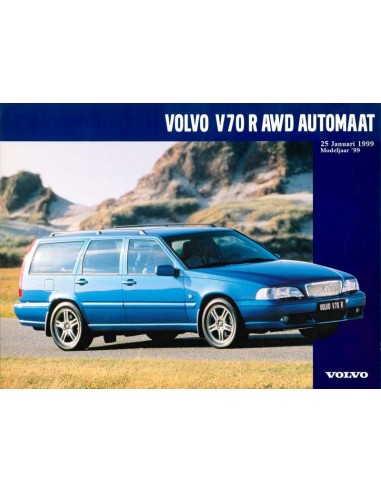 1999 VOLVO V70 R AWD DATENBLATT NIEDERLÄNDISCH