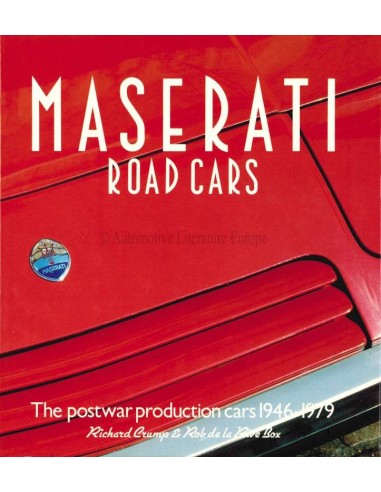 MASERATI ROAD CARS - POSTWAR PRODUCTION CARS 1946-1979 - RICHARD CRUMP & ROB DE LA RIVE BOX - BOOK