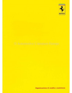 1996 FERRARI VERKAUFS - UND SERVICE ORGANISATION HANDBUCH 1053/96