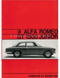 1970 ALFA ROMEO GT JUNIOR 1300 BETRIEBSANLEITUNG FRANZÖSISCH