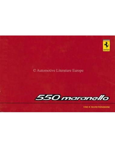 1998 FERRARI 550 MARANELLO BETRIEBSANLEITUNG 1318/98