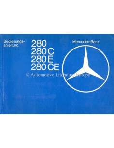 1978 MERCEDES BENZ E KLASSE BETRIEBSANLEITUNG DEUTSCH