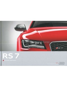 2013 AUDI RS7 HARDBACK BROCHURE GERMAN