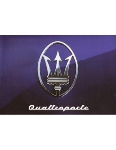 1994 MASERATI QUATTROPORTE INSTRUCTIEBOEKJE ENGELS SPAANS