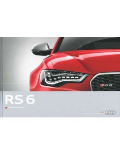 2013 AUDI RS6 AVANT HARDCOVER BROCHURE ENGELS