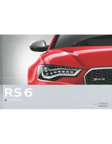2013 AUDI RS6 AVANT HARDCOVER BROCHURE ENGELS